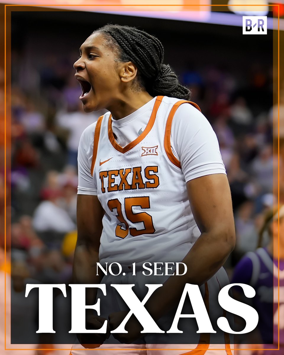 BleacherReport's tweet photo. Longhorns clinch the final No. 1 seed in Regional 4 🤘#SelectionSunday https://t.co/bXFT6aHamu