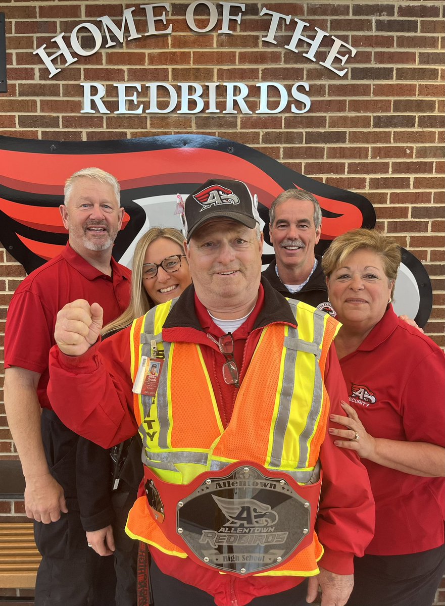 May your memory bring smiles and your impact be lasting. Rest easy Ryan Gaum. Our beloved member of security for over 20 years. You will be missed. (Ryan is front and center in this pic). <a href="/StoneBridgeMS/">Stefanie Folino</a> <a href="/NewellES/">Kelly Huggins</a> <a href="/Pae_AllentownHS/">Todd Pae</a>
