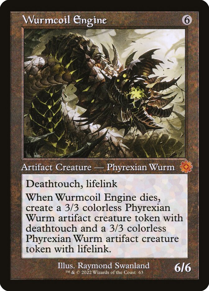 1y1e's tweet photo. @RhysticStudies When you can lean on flavour to perfectly explain the mechanics with no follow up questions, that is elegance to me. Slice a wurm and of course you end up with two halves remaining. https://t.co/Bq4i0pHvZV