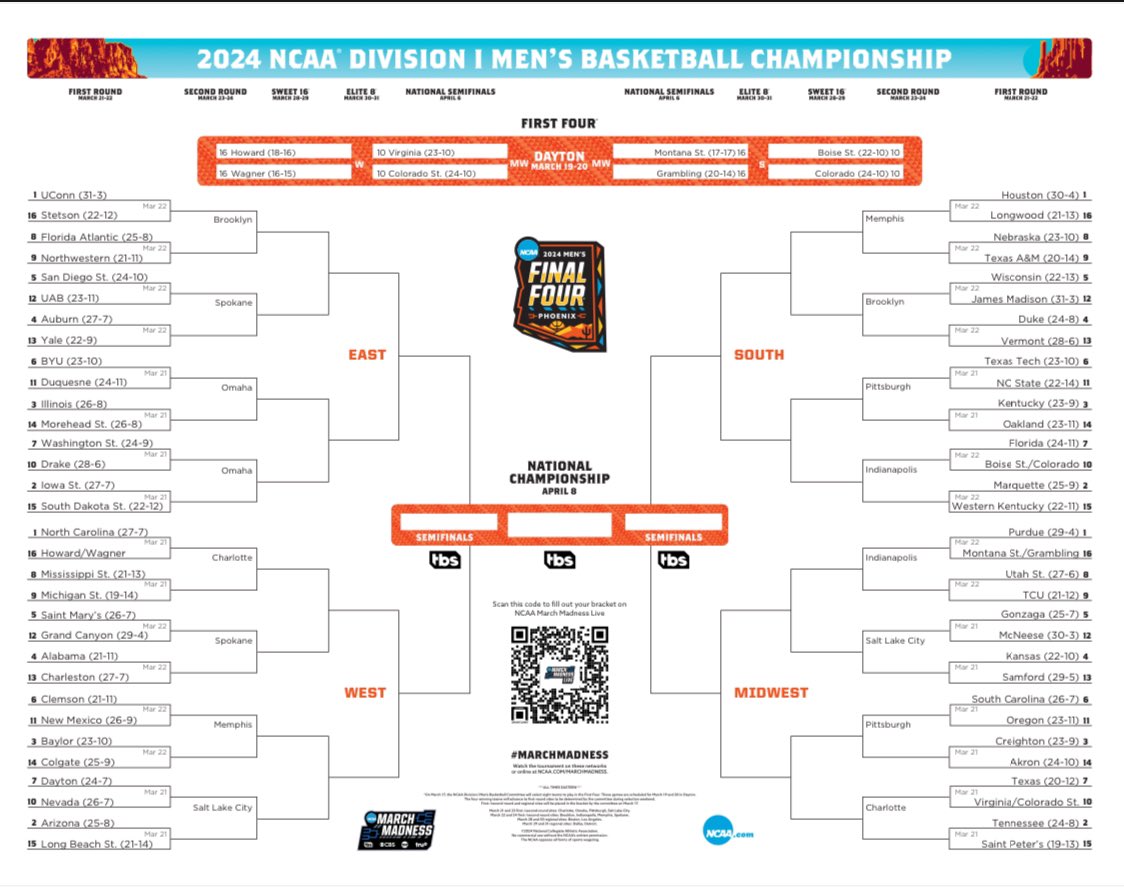 wpbball's tweet photo. 2024 Warriors Bracket Challenge!! https://t.co/gHVghgGNee