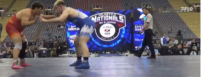 petersenkid2's tweet photo. 285 Lb Finals - Kansas State Champion vs. Idaho State Champion.  #FolkNats2024 https://t.co/x1a2vb0xev