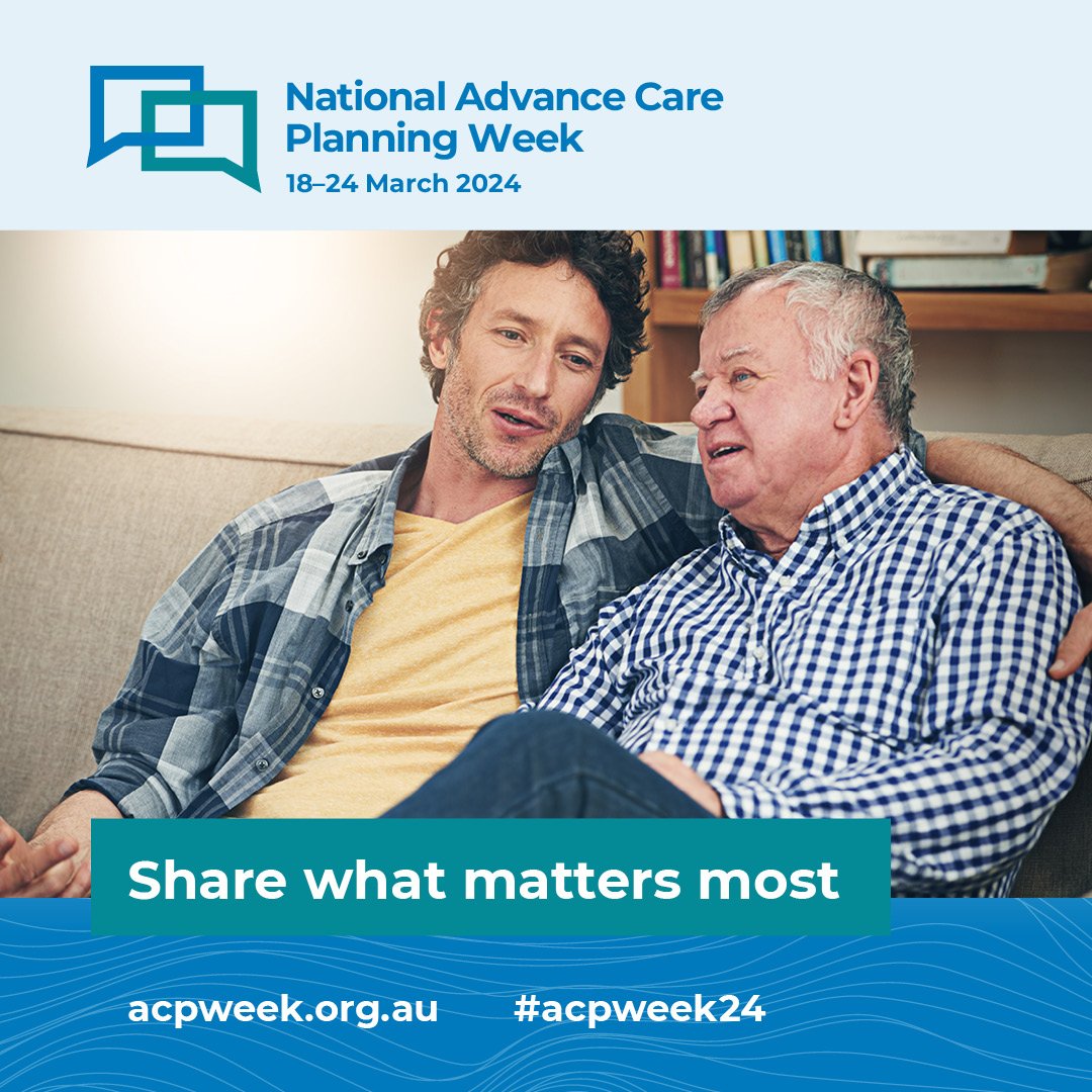 This year’s National Advance Care Planning Week (18-24 March) theme is ‘Share what matters most.’ To find out more, visit: murrayphn.org.au/nacp-week-2024/ @ACPAustralia #acpweek24 #acp #palliativecare #advancecareplanning
