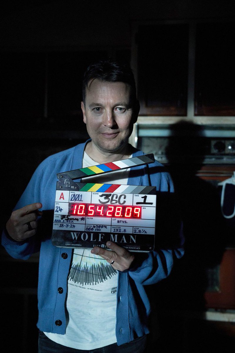Day one on the set of Wolf Man. Director Leigh Whannell pictured here. LFG!!! 📸: Nicola Dove/Universal Pictures and @blumhouse
