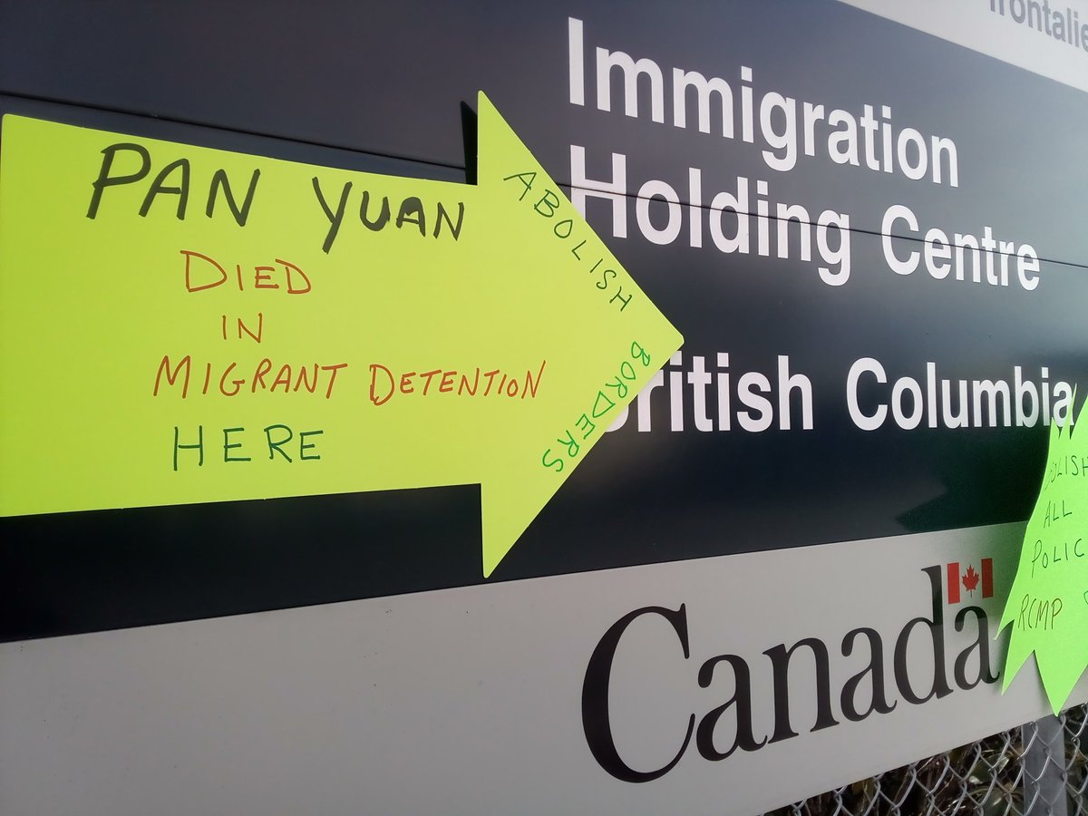 Reminder that this exists in Surrey.

Pan Yuan died while being imprisoned here.

#MigrantSpring
#StatusForAll