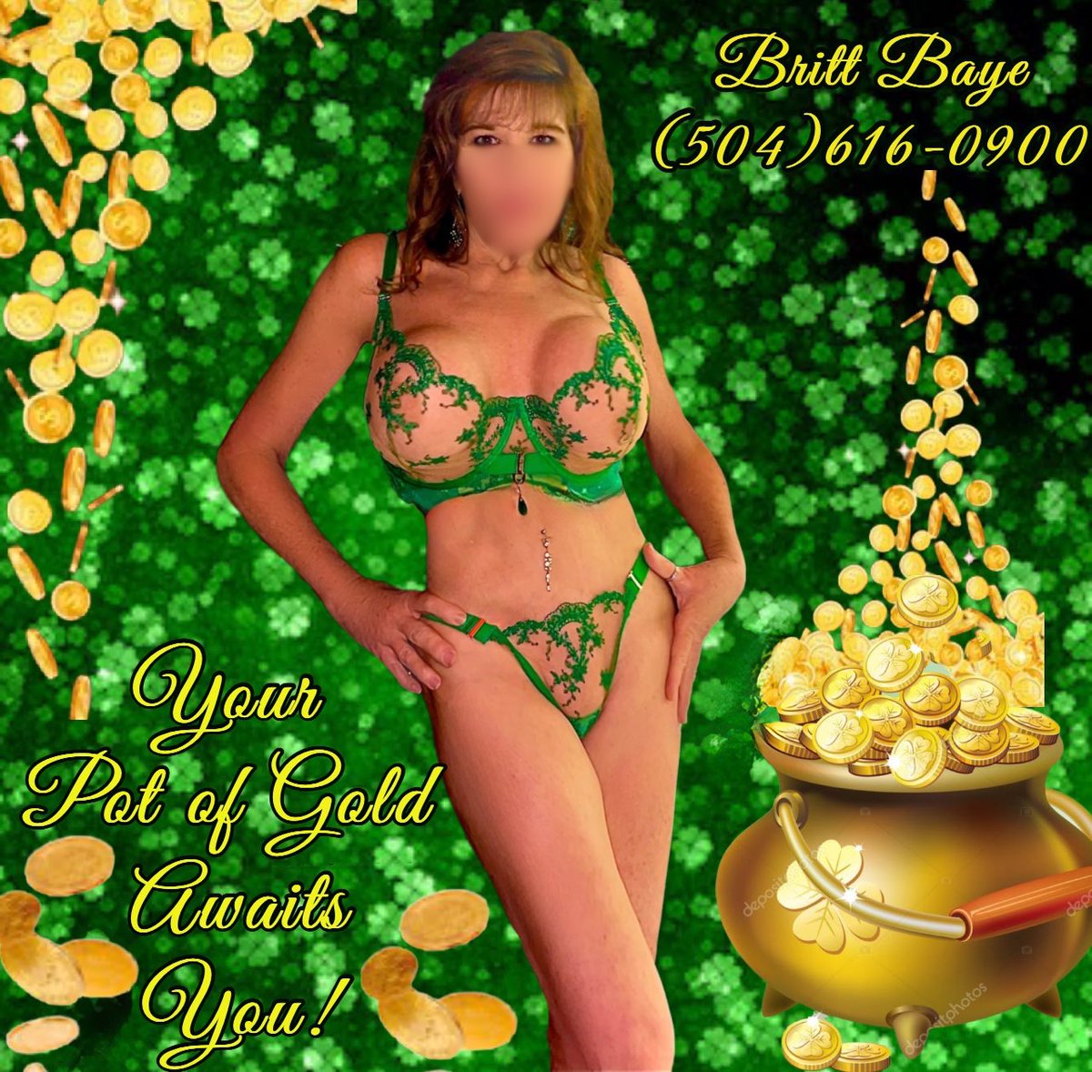 🍀🌟🍀Your 💛Pot of Gold💛 Awaits You‼️🍀🌟🍀

#HappyStPattysDay  🍀
#NewOrleansEscort ⚜️
#NOLADinnerDate
#independent 
 #Mature 
#FlyMeToYou  ✈️

T4RT