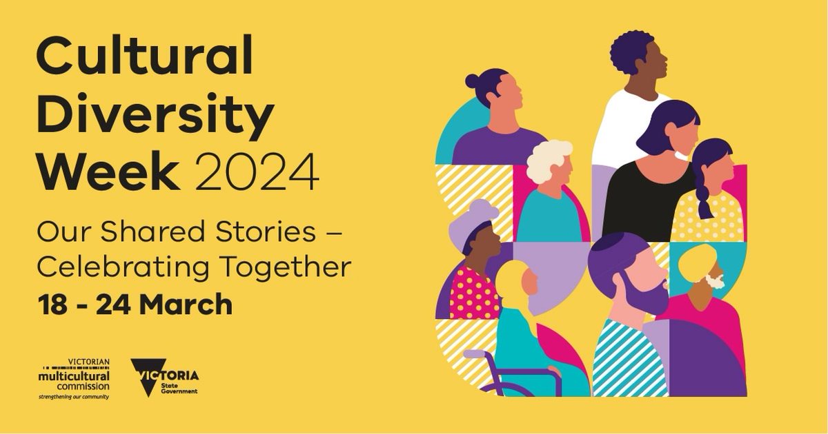 We wish our entire community a happy Cultural Diversity Week. This year's theme is 𝐎𝐮𝐫 𝐒𝐡𝐚𝐫𝐞𝐝 𝐒𝐭𝐨𝐫𝐢𝐞𝐬 - 𝐂𝐞𝐥𝐞𝐛𝐫𝐚𝐭𝐢𝐧𝐠 𝐓𝐨𝐠𝐞𝐭𝐡𝐞𝐫 #CulturalDiversityWeek #CDW2024 #OurSharedStories