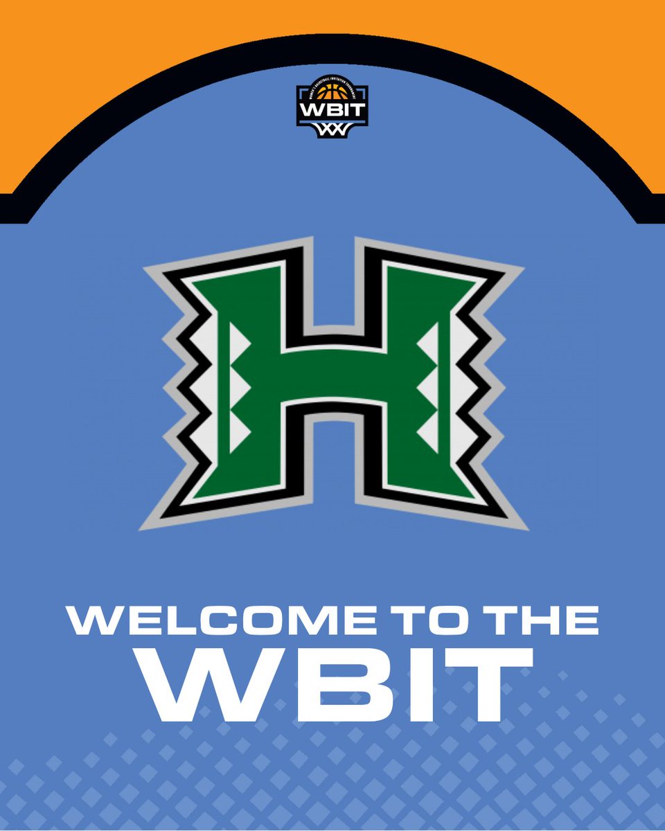 Welcome to the 2024 WBIT, @HawaiiWBB! 🏀

#ElevateTheGame
