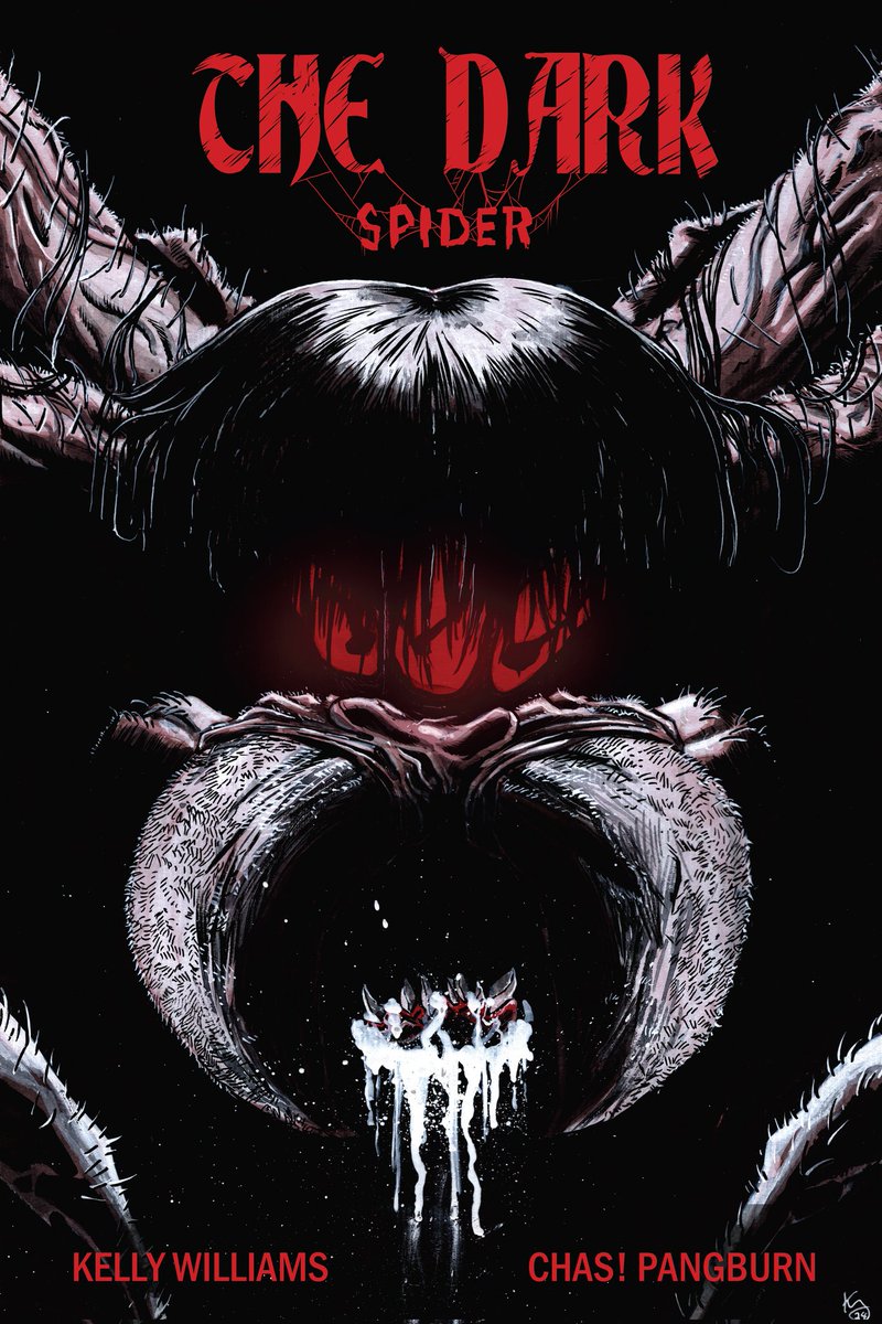 TreeBeerd's tweet photo. Guess what? The unsurprisingly amazing @chasexclamation has finished up lettering on THE DARK: SPIDER! Which means I'm sending out PDF's to friends, "pro's", reviewers!

Let me know if you wanna take a look ahead of it going up on my site on Wednesday... For free! https://t.co/qjkfb86G35