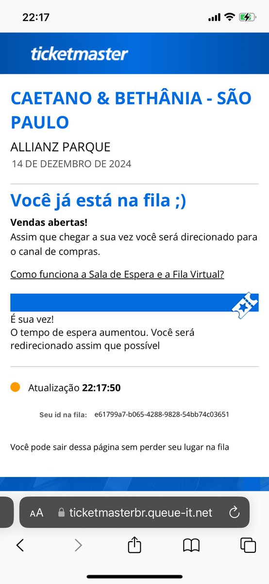 aleyokoi's tweet photo. @TicketmasterBR @BancodoBrasil estava na fila desde as 20h30 e agora aparece que preciso pegar nova senha? https://t.co/J4LIMfqgYC
