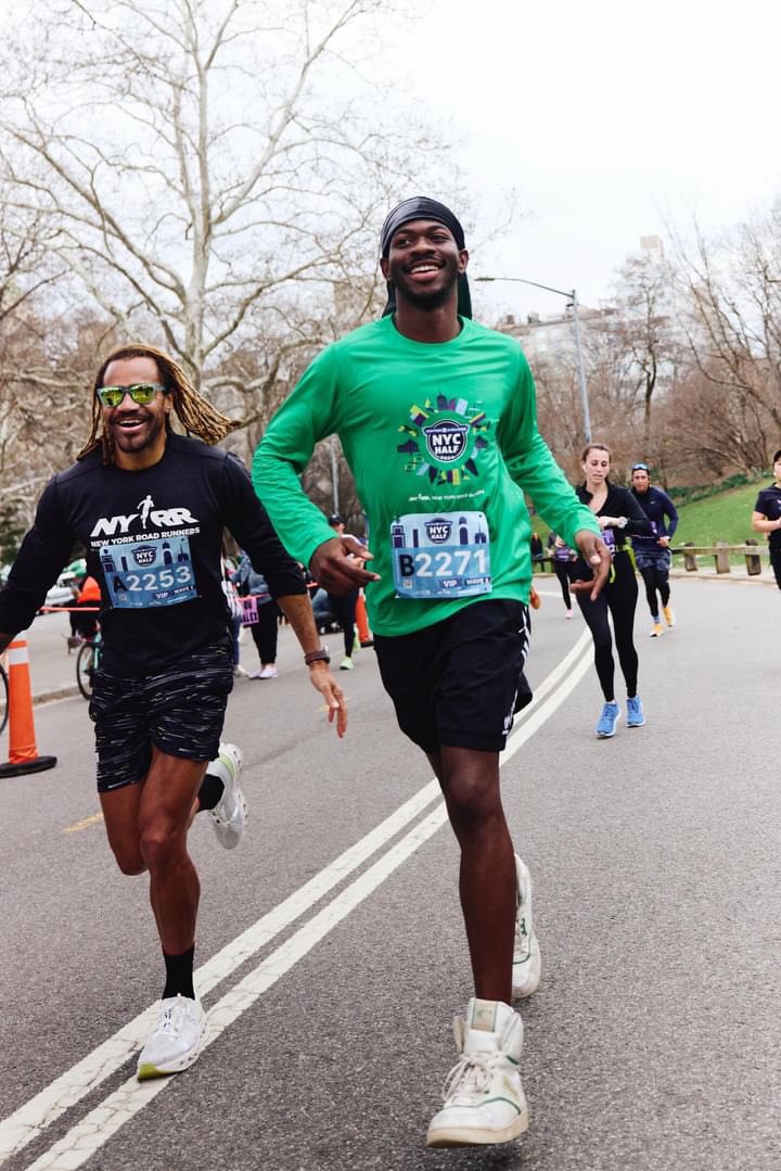 Great day introducing @LilNasX to the beauty and magic of running and racing. Congrats to all 2024 #UnitedNYCHalf  participants!