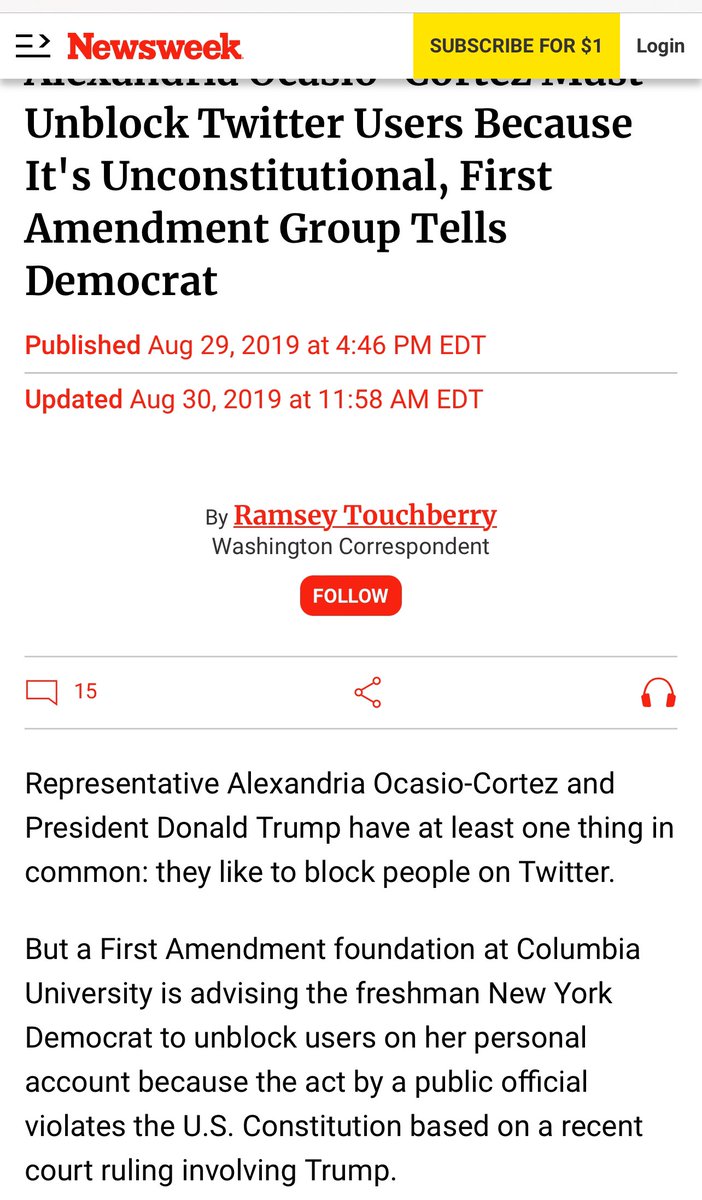 andyswats's tweet photo. Dearest Mike,
You should not be afraid of the people you represent in the Senate. Constituents. They might have opinions unlike your own, but they have a right to attend your semi public forum online account to offer countervailing views.
@SenMikeLee
-a constituent
#UnBlockUs https://t.co/Qz4fHo6urF