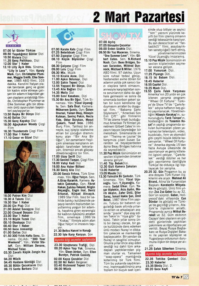 #KopukDünyalar #MehmetAslantuğ #Merveİldeniz #LoucoAmor #ÇılgınAşk #BrunaLombardi #FábioJúnior #HaldunDormen #GünerÜmit #WiseGuy #BüyükTuzak #JonathanBanks #MuzafferAbayhan #ElifÇelik #TheBoldandTheBeautiful #CesurveGüzel #RonnMoss #Mart #1992yılı <a href="/MehmetE29796180/">Mehmet ÇELİK</a> <a href="/_Arsiv_/">Arşiv</a>