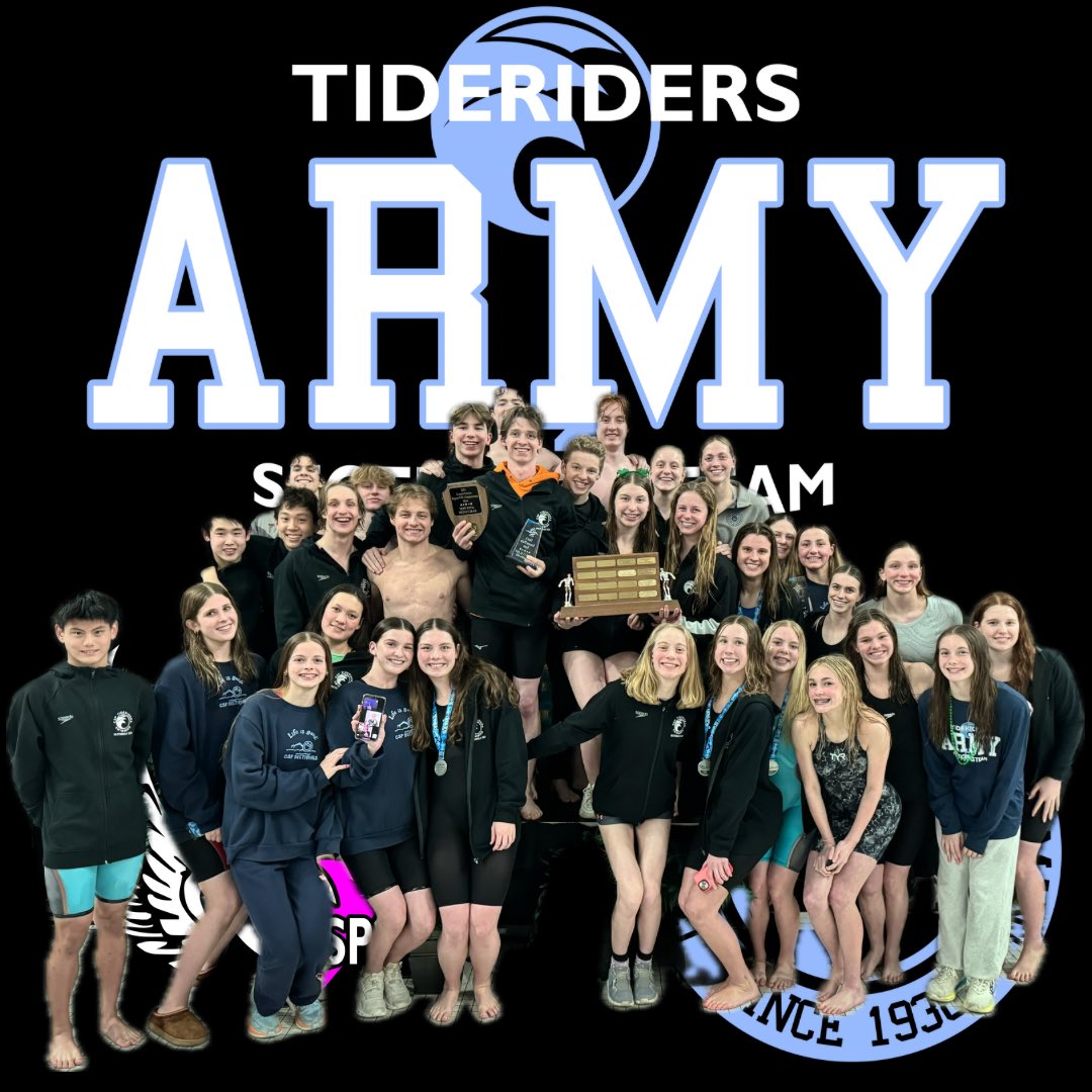 CSPTideriders's tweet photo. CSP repeats as Spring Sectionals Champions, scoring over 3000 Points, winning the Girls Team, 2nd Place Boys, and Most Medals won as a Team https://t.co/Y338pT84bi