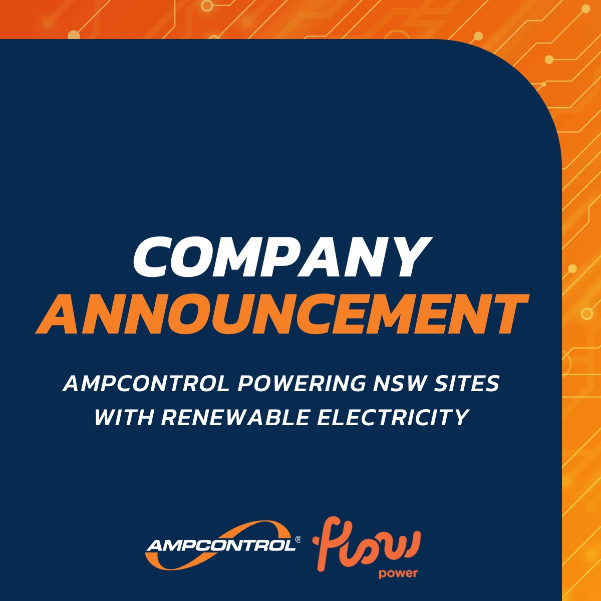 Ampcontrol has signed a long-term Power Purchase Agreement (PPA) with progressive energy provider Flow Power to source renewable electricity that will offset the operating emissions for its NSW sites.

ampcontrolgroup.com/news/powering-… 

#PeopleOfAmpcontrol #NetZero #RenewableEnergy