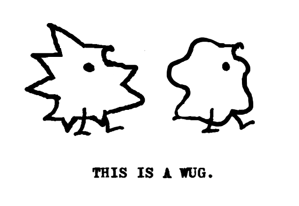We regret to inform you that the wugs have speciated. There are now bouba wugs and kiki wugs