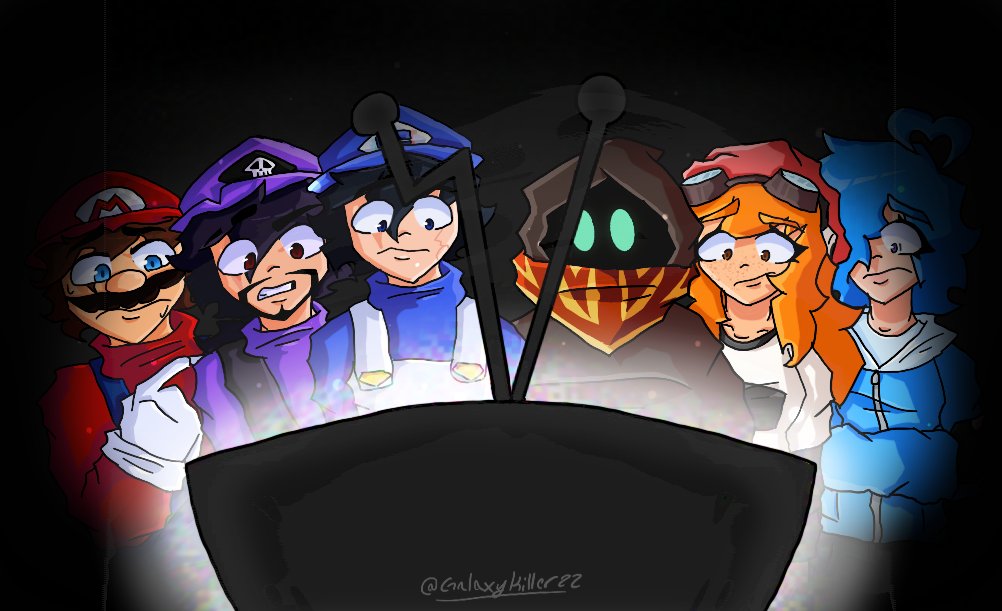 Galaxykiller_22's tweet photo. I redrew a scene from the new smg4 video. I loved how silly it was but why did it leave us on a cliffhanger... now I'm even more intrigued on what's going to happen #SMG4 #smg4tvadware #smg4mario #smg4smg3 #smg4meggy #smg4bob #myart https://t.co/YxQ87HTOc2