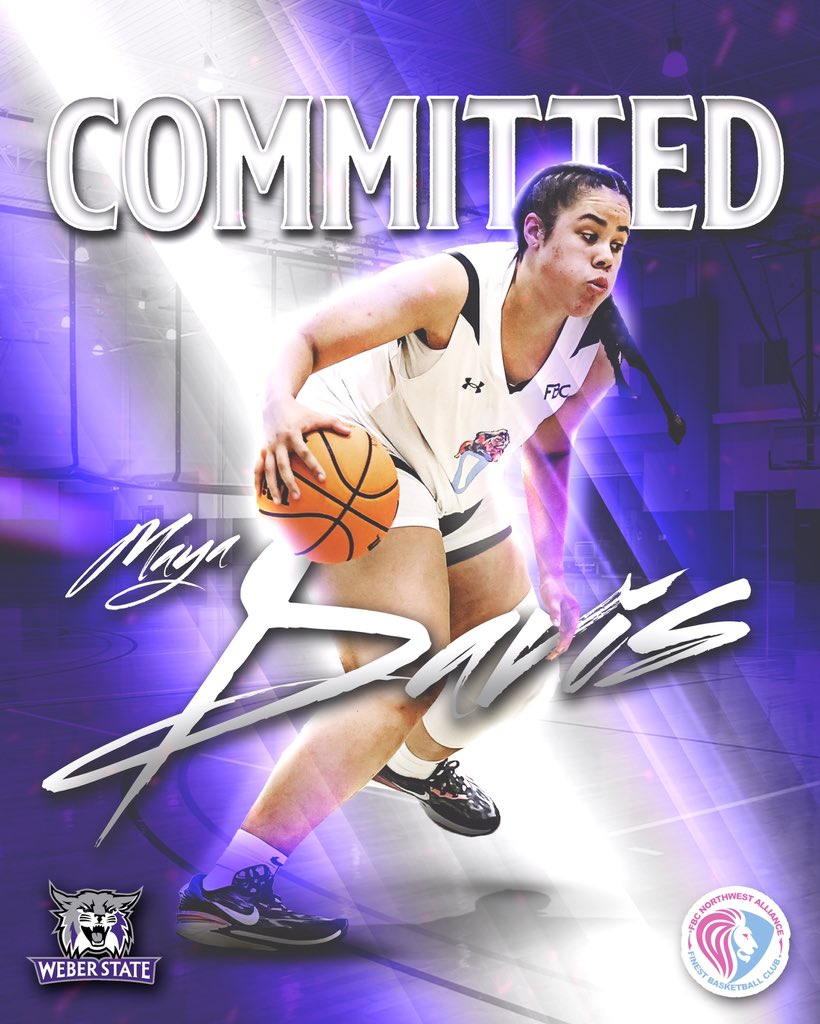 Congratulations to 2024 Maya Davis on her commitment to Weber State. Maya has been with the FBC NW Alliance program since the start and we are excited to see her dream of playing Division 1 basketball on scholarship come to life. 

#NWAMOB #FBCNWAlliance #MOBForever