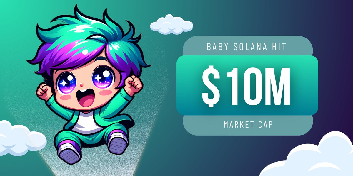 Wow, #babysol had a crazy ride today 😅! 

From $500k to a $14m #ATH within 48hrs!  I'd like to thank our powerful #community and #OGs for supporting us from day 1.  

And guess what?  This baby is only just getting started.

We're currently in talks with a tier-1 #exchange for a