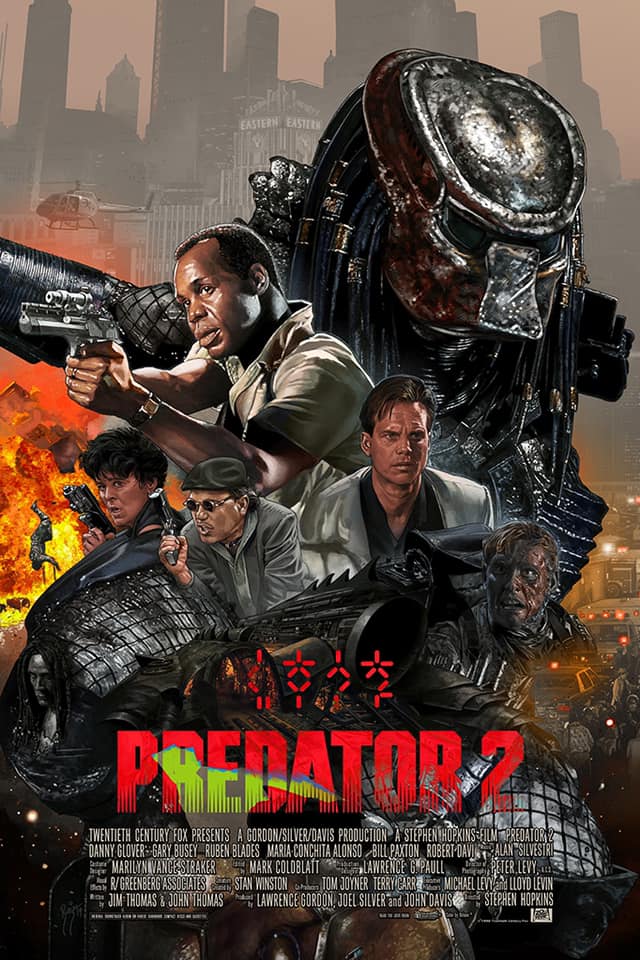 Back to mom's picks, should I be worried she loves so much violence? Do I need a lock on my bedroom door? 

#NowWatching #163 'Predator 2' (1990) with #DannyGlover #GaryBusey #BillPaxton #Movie #Films #ActionMovies #Thriller #2024MyMovieList