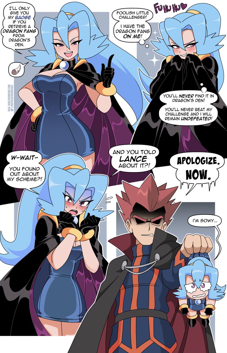 NicolasGravelQC's tweet photo. 🖤 Dragon Master Clair's Sneaky Scheme? 💙 #Clair #Pokemon #Lance #PokemonCrystal https://t.co/lGYC8XgdYe