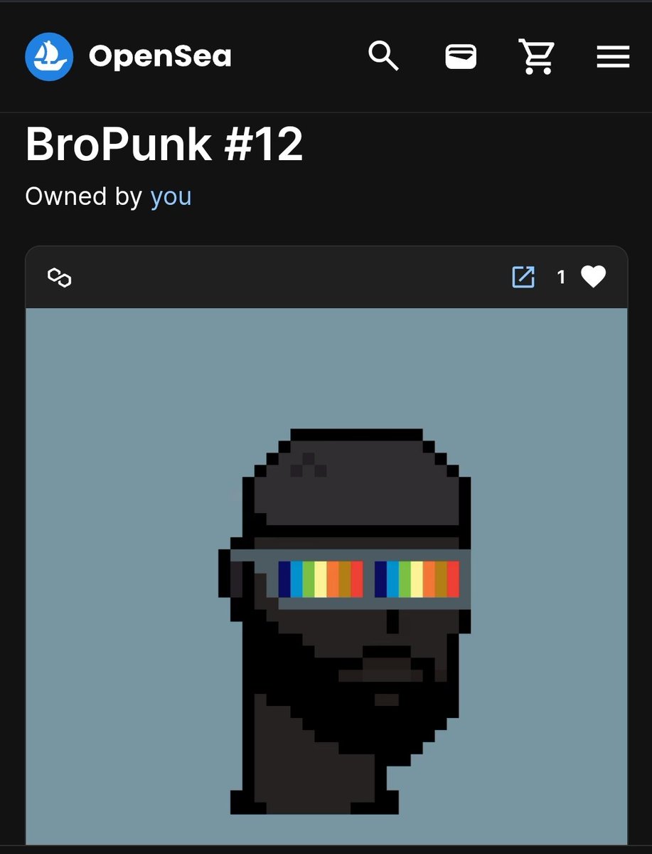 BroPunk09's tweet photo. 📍Own one for kind-of-piece of nft collectibles of #BroPunk @ #opensea.
🚀🚀🚀BroPunk #12🚀🚀🚀

Check and click the #opensea link 👇
https://t.co/xkDWd2wGYV…

#NFTCommunity #nftart #NFTdrop #NFT #OpenseaNFTs #opensea #NFTcollectibles #NFTcollections #NFTsales https://t.co/xcGyTVTnXs