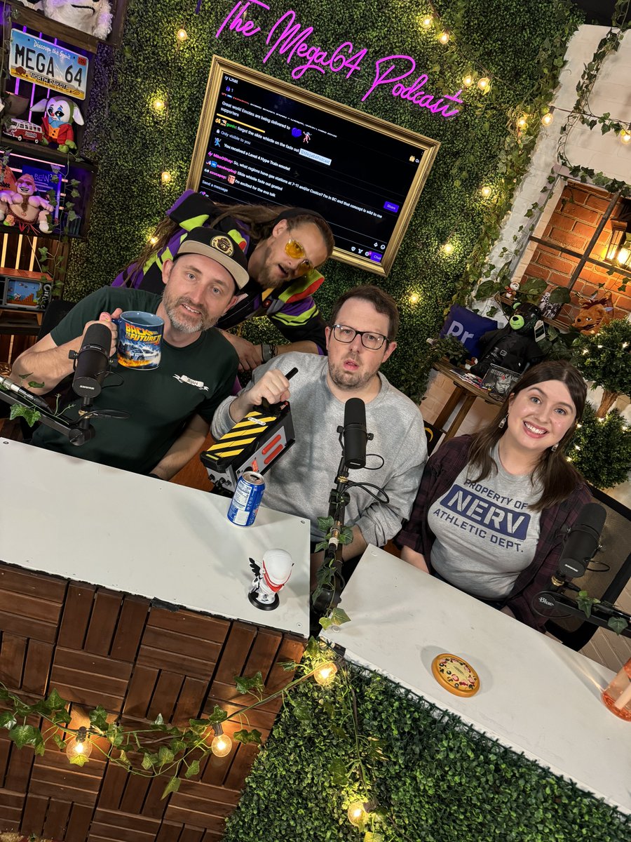 The Mega64 Podcast is LIVE for an EVANGELION themed reunion with special guest <a href="/Saraisnotfamous/">Sara 🍓</a>!! twitch.tv/mega64podcast
