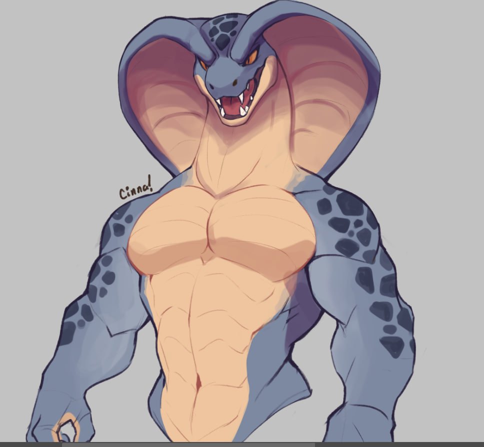 Creating snek character 🐍✨ His name is Byron, because his scales are made out of iron ~