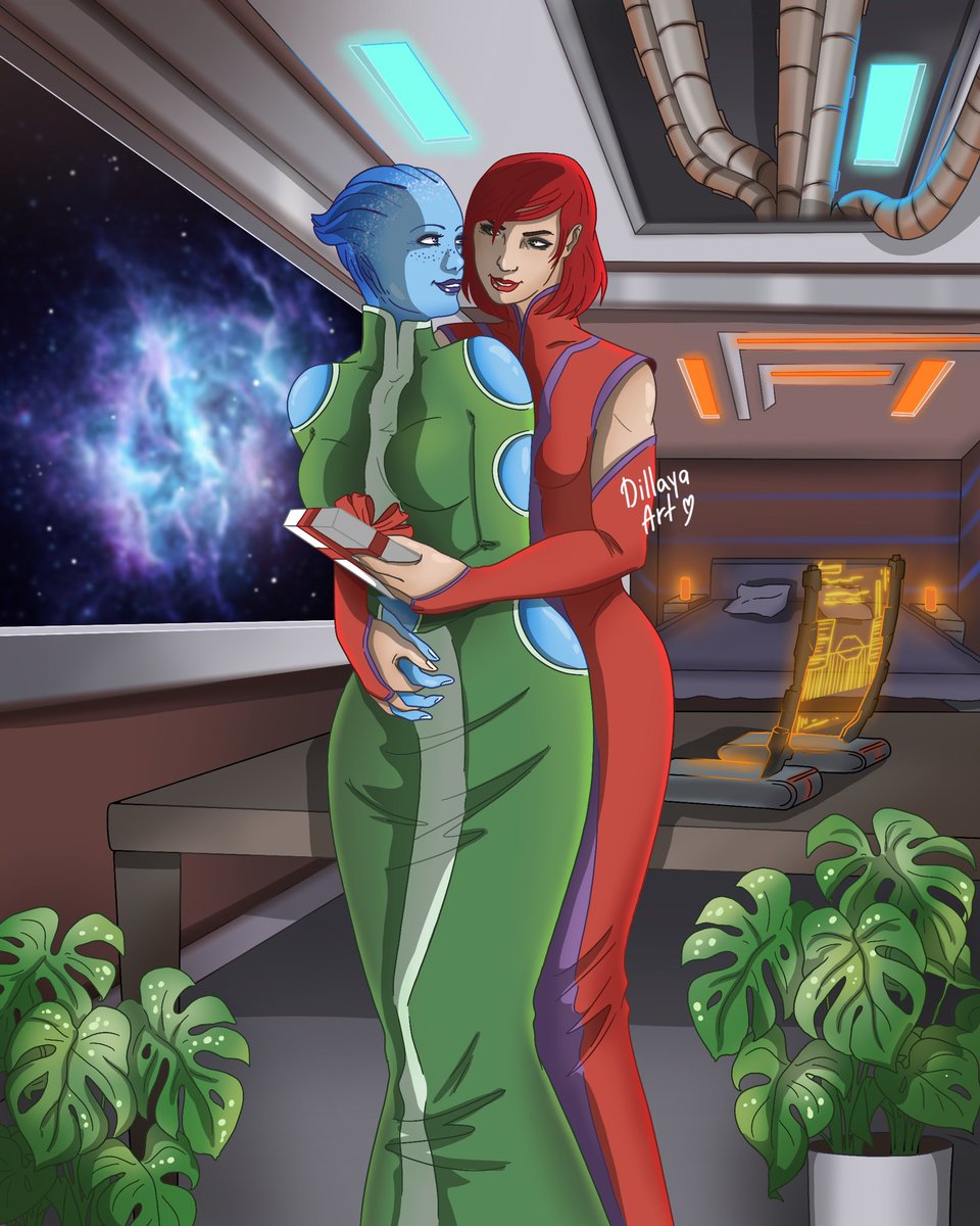 Commission I did in January for my very good friend Taylor Fierce on IG 🥰 
#liaratsonifanart #liaraandjane #commandershepard #liararomance #masseffectfanart #masseffectromance #janeshepard #shepardfanart #biowarefanart #liaraasari