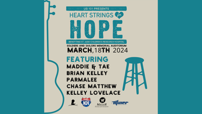 March 18, 2024 ⭐ @MaddieandTae @PlayBkPlay (Brian Kelley) @parmalee ⭐ Heart Strings for Hope ⭐ Soldiers and Sailors Memorial Auditorium⭐ Chattanooga, TN