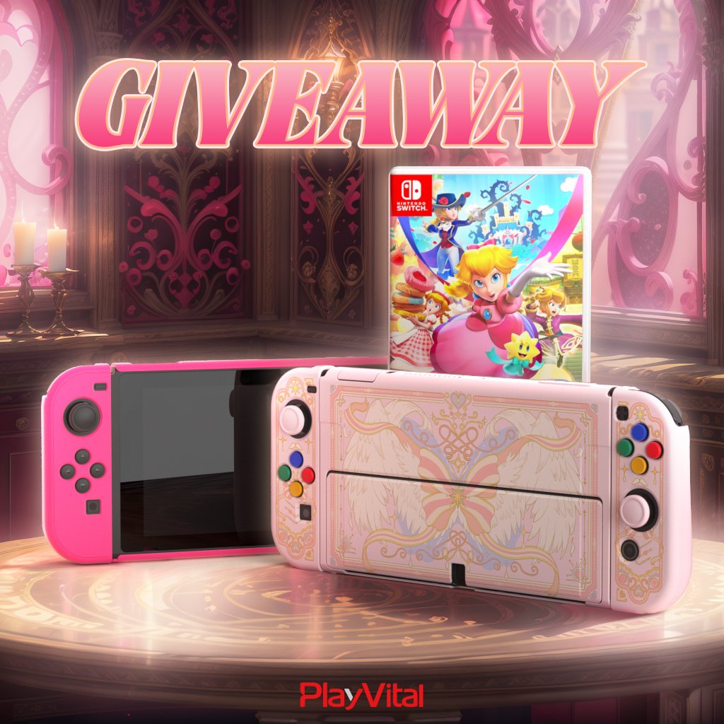 🎇🍑 𝐏𝐫𝐢𝐧𝐜𝐞𝐬𝐬 𝐏𝐞𝐚𝐜𝐡 𝐆𝐢𝐟𝐭 𝐏𝐚𝐫𝐭𝐲 #Giveaway Alert! 👸To celebrate the upcoming release of Princess Peach: Showtime!, we're giving away a copy of the game and our Hot Pink or Magic Wings case for Switch. 𓍢ִ໋🌷͙֒ To enter, follow us👆 + RT♻️ + like❤️.…