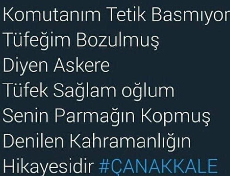 Çanakkale geçilmez!! 🇹🇷🇹🇷

#18MartÇanakkaleZaferi’nin 109. yıl dönümünde başta Gazi Mustafa Kemal Atatürk olmak üzere destan yazan tüm kahramanları saygı, minnet ve rahmetle anıyoruz.

Ruhları şad olsun.
#57Alay 
#rahmet #ve #minnetle #anıyoruz #🤲🏻