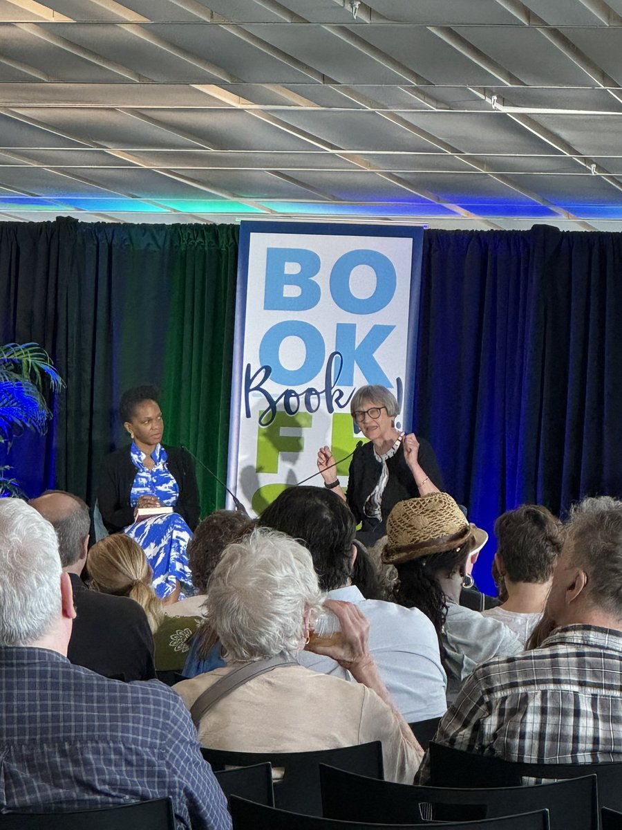 Only spent a couple hours at @NOLAbookfest at @Tulane but what an impactful time it was. Introduced to the incomparable @DrewFaust28 and her book #necessarytrouble. Blown away by her story. Power book talk between @imaniperry and Faust.