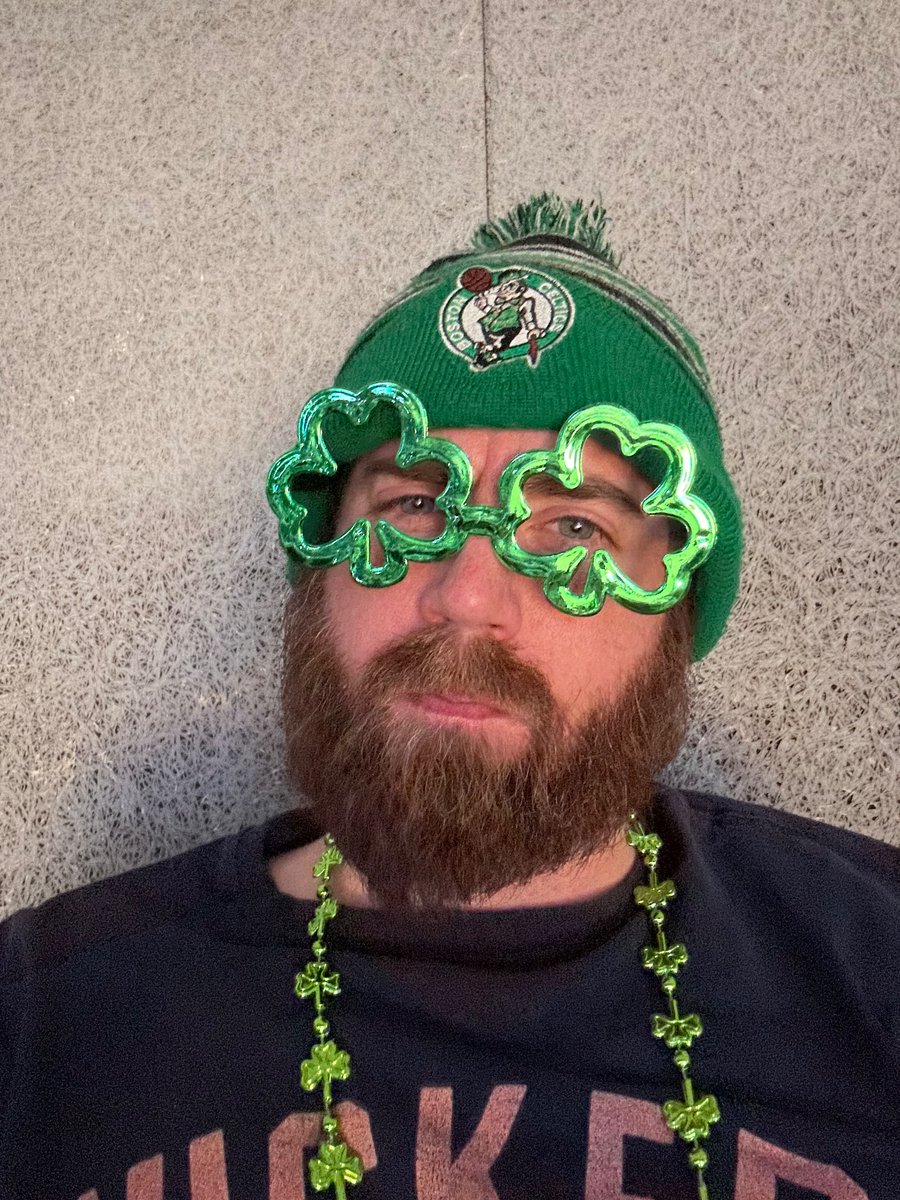 Notjoelcarter's tweet photo. @celtics How about a like or a retweet for all the work I did on this sign… only to be shut down at the door of Capital One Arena because it was “too clever.” The front was to get the camera’s attention, and then I would flip to the back. #BleedGreen https://t.co/OawMLvA1zZ