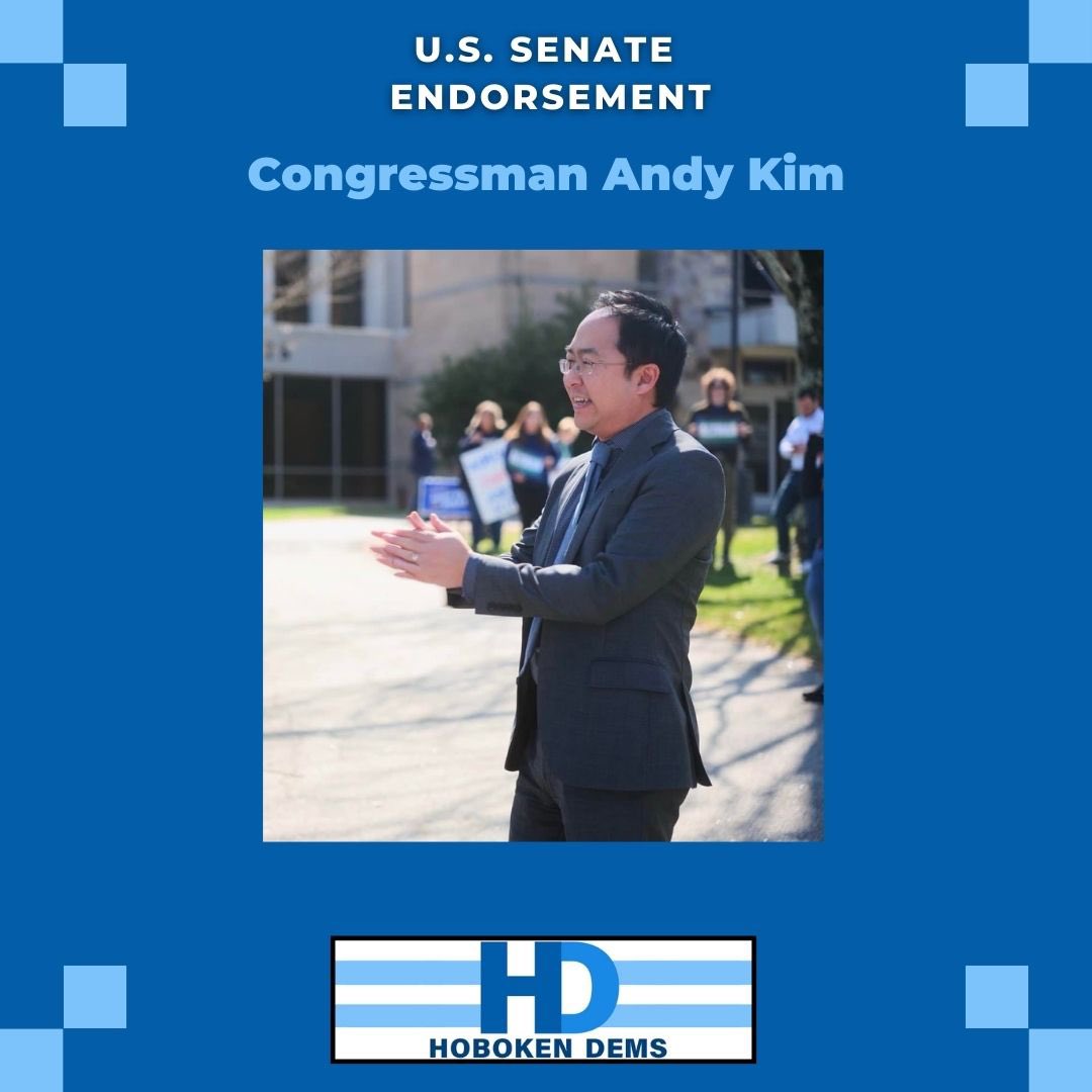 The Hoboken Democratic Committee is pleased to endorse @AndyKimNJ for U.S. Senate and @RaviBhalla for U.S. House of Representatives. The committee held a meeting this evening to conduct a vote, by secret ballot, of the elected members to endorse a candidates.