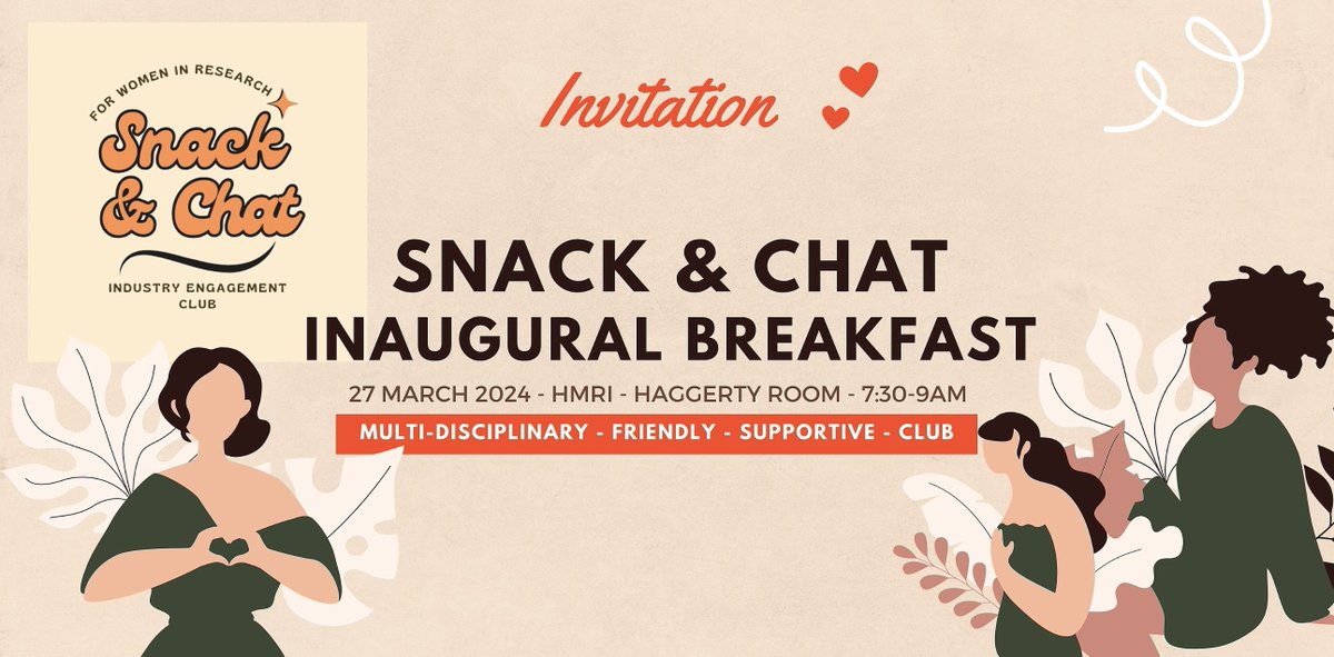 Women researchers at UON, get along to Snack & Chat, 7.30-9am at @HMRIAustralia on Wednesday 27 March. Meet and mingle, hear from Prof Frances Kay-Lambkin and Danielle Neale from KEE. Register here: events.humanitix.com/snack-and-chat…