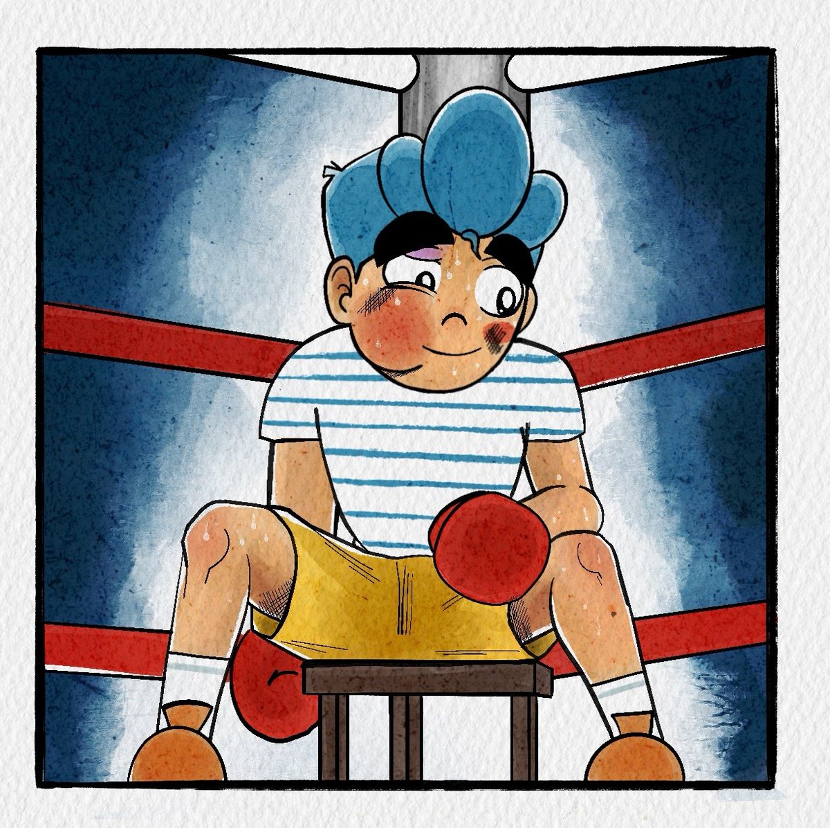 OuiliamHg's tweet photo. PART1/2....when kodo iwa's emotions take over! #art #drawing #draw #bandedessinée #boxe #Fights https://t.co/EngnOPgK7J