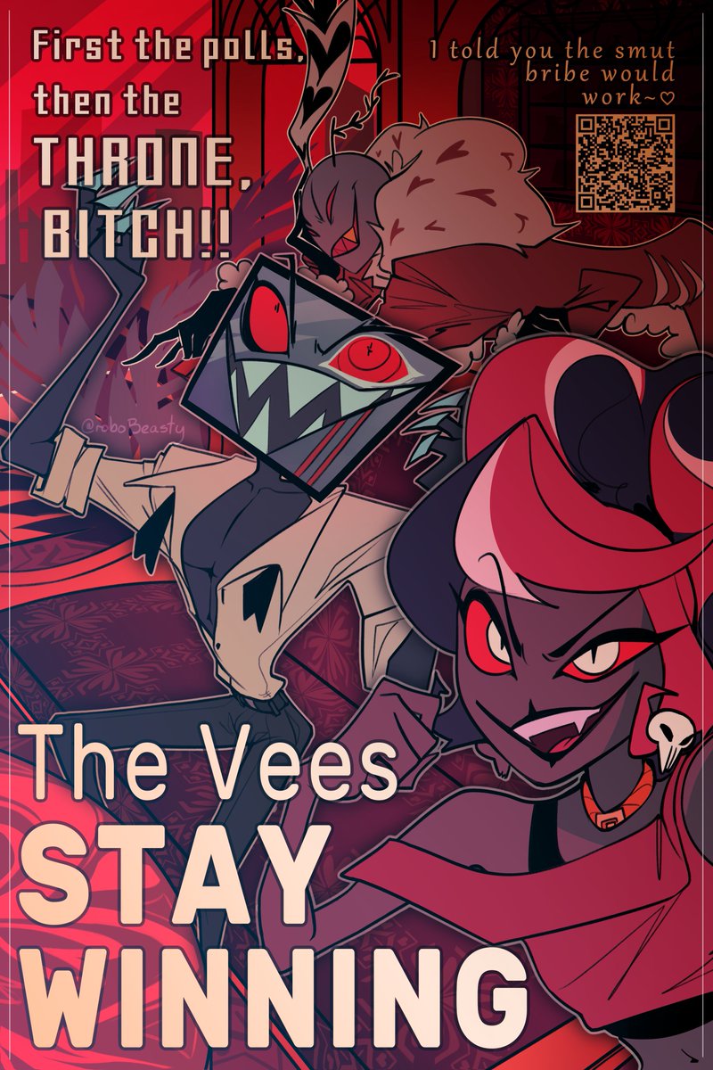 roboBeasty's tweet photo. TRIPLE THREAT SUPREMACY <333

#VEES #HazbinHotel #HazbinHotelVox #HazbinHotelValentino #HazbinHotelVelvette  #HazbinHotelFanart https://t.co/FebRQaV5Mb