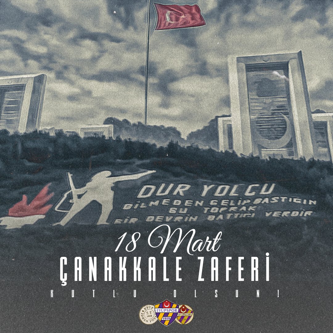 🇹🇷 18 Mart Çanakkale Zaferi'nin 109. yıl dönümü kutlu olsun. Ulu Önderimiz Gazi Mustafa Kemal Atatürk başta olmak üzere, silah arkadaşlarını ve aziz şehitlerimizi rahmet ve minnetle anıyoruz.