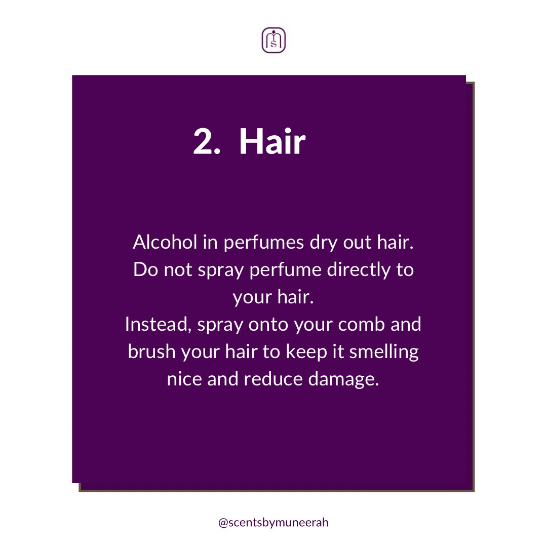munneeraah's tweet photo. 4 BODY PARTS YOU SHOULD NOT SPRAY PERFUME.

It is important to be cautious with perfume application to prevent discomfort and reactions on delicate skin.

It is safe to stick to applying perfumes on pulse points(wrists and neck). https://t.co/bBLoyTIrzR