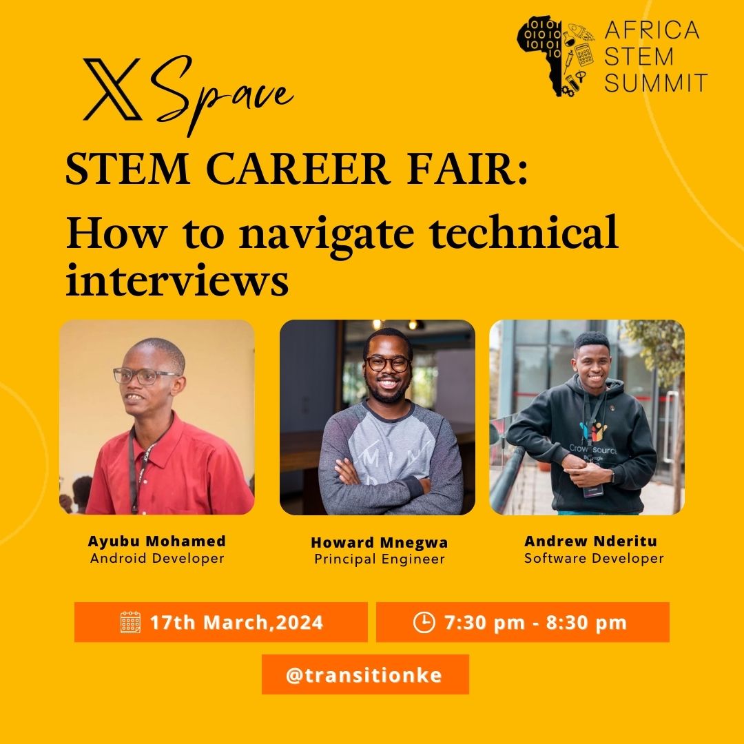 AyubuMoha's tweet photo. Join me and other fellow speakers after iftar today at 7:30pm for a collaborative discussion on effectively navigating technical interviews during the STEM Career Fair organized by Africa STEM Summit. https://t.co/mt84LlkasI