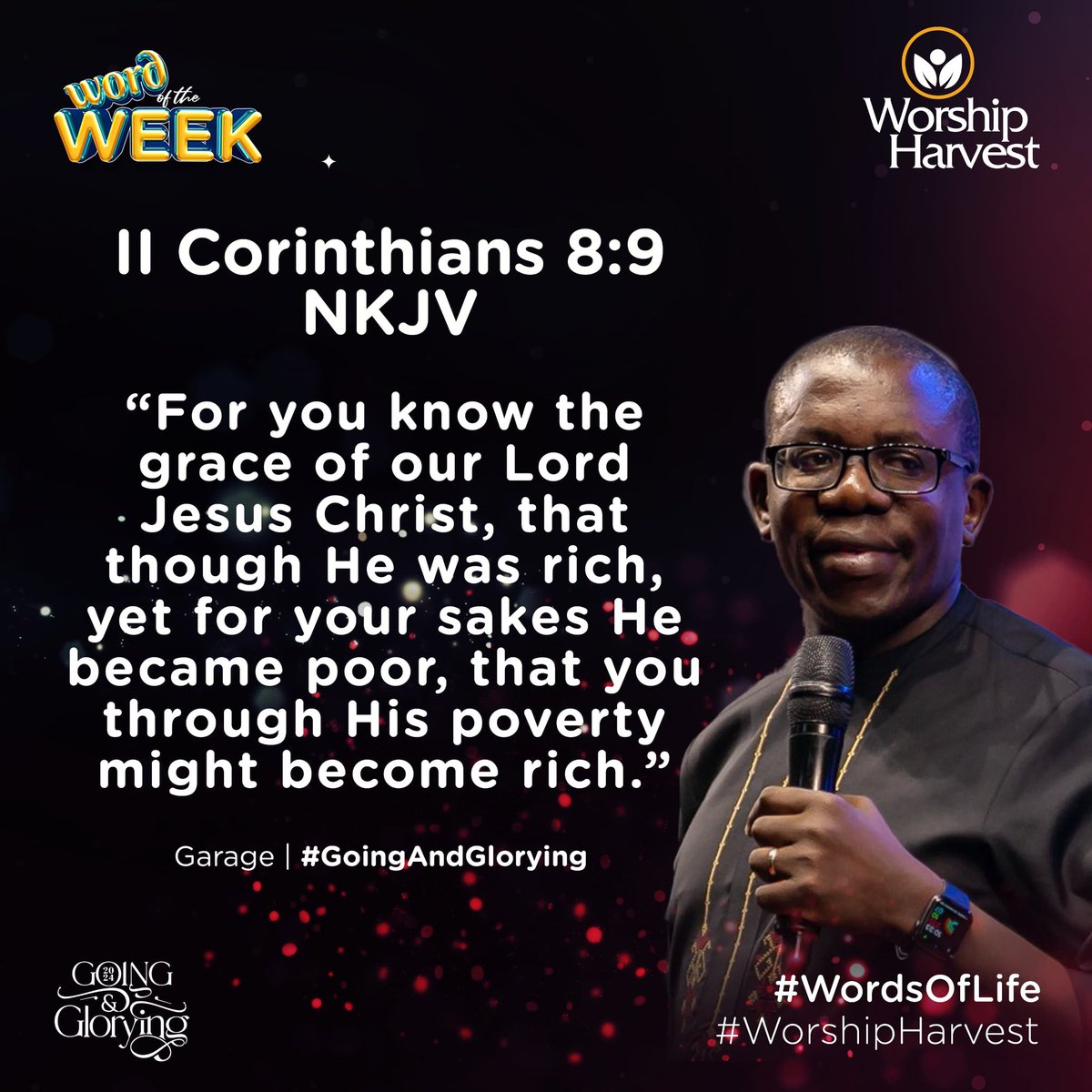 Happy New Week! 😊

#WordOfTheWeek #WordsOfLife #WorshipHarvest #GoingAngGlorying