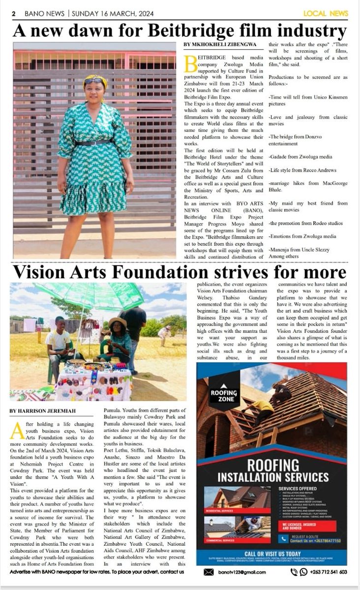 A morning read! ⁦@culturefundzim⁩ funded by ⁦@euinzim⁩