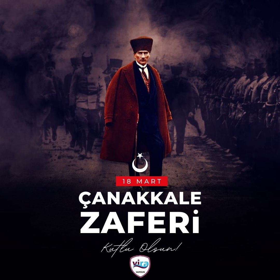 18 Mart Çanakkale Zaferi'nin 109. yılında Gazi Mustafa Kemal Atatürk ve silah arkadaşları başta olmak üzere tüm şehitlerimizi rahmet ve minnetle anıyoruz. #18MartÇanakkaleZaferi