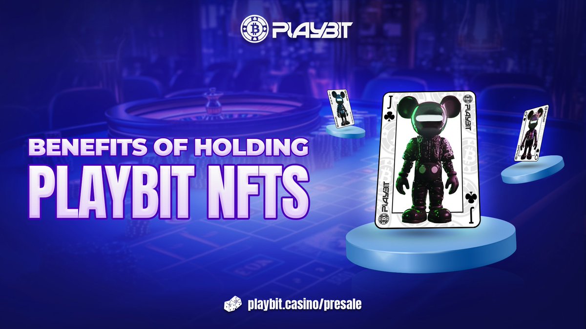 🔍 Exclusive benefits of #PlayBit NFTs

🔑Crafted on the ERC-404 token standard, each #NFT offers exclusive perks to elevate your experience

From extra staked token bonuses to weekly rakeback, our NFTs go beyond ownership 💎

Join our presale and take the chance to own NFTs now