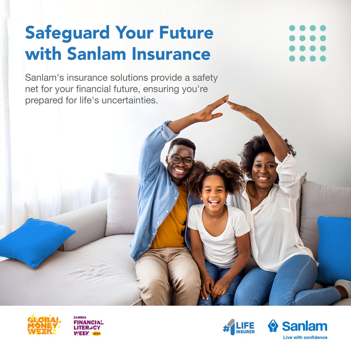 Don't leave your future to chance. With Sanlam Insurance, you can protect what matters most and build a brighter tomorrow. 

 #FinancialLiteracyWeek2024
 #FLW2024 
#GlobalMoneyWeek2024 
#GMW20