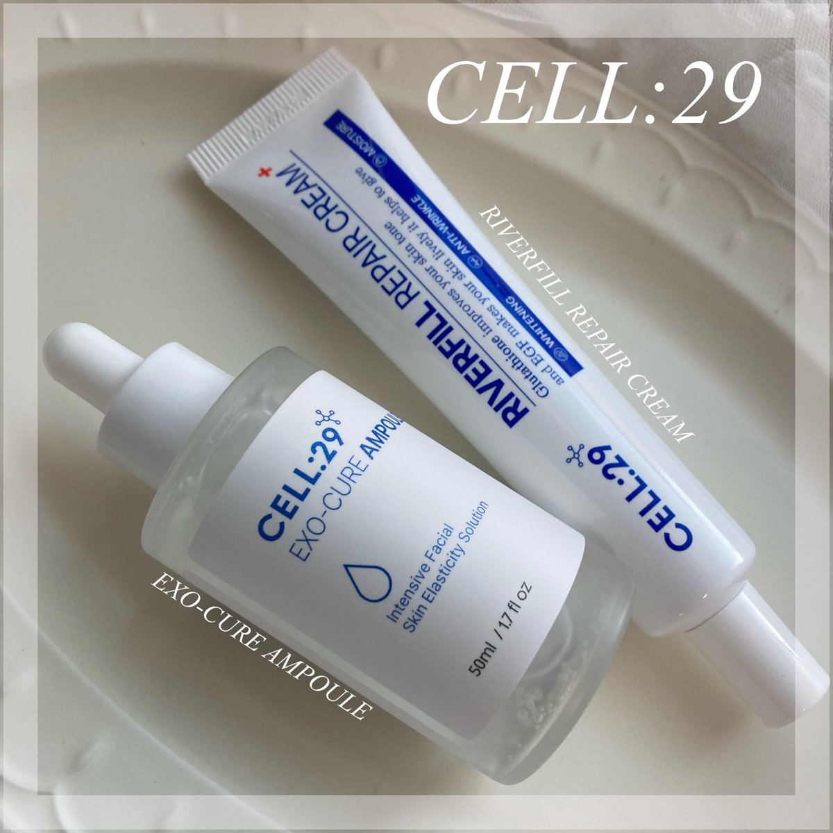 lily_ron_'s tweet photo. .
CELL:29
¦エクソ キュアアンプル
¦リバーピルクリーム
提供¦@cell29_official ¦様
成分セレクトと配合にこだわったCELL:29のアンプル&クリーム 💙 𓂃𓈒
どちらも3GF配合!
特にクリームの使用感が個性的でお気に入りになりました💫
(詳しいレビューはツリーに𓂃 ✍︎)
#PR #CELL29 https://t.co/QeoRKqYEGy