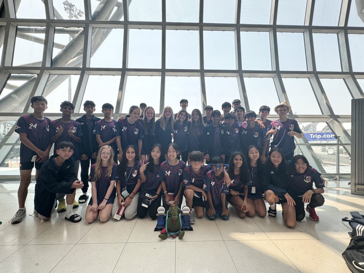 U13 Fobisia students on their flight back to Malaysia 🇲🇾