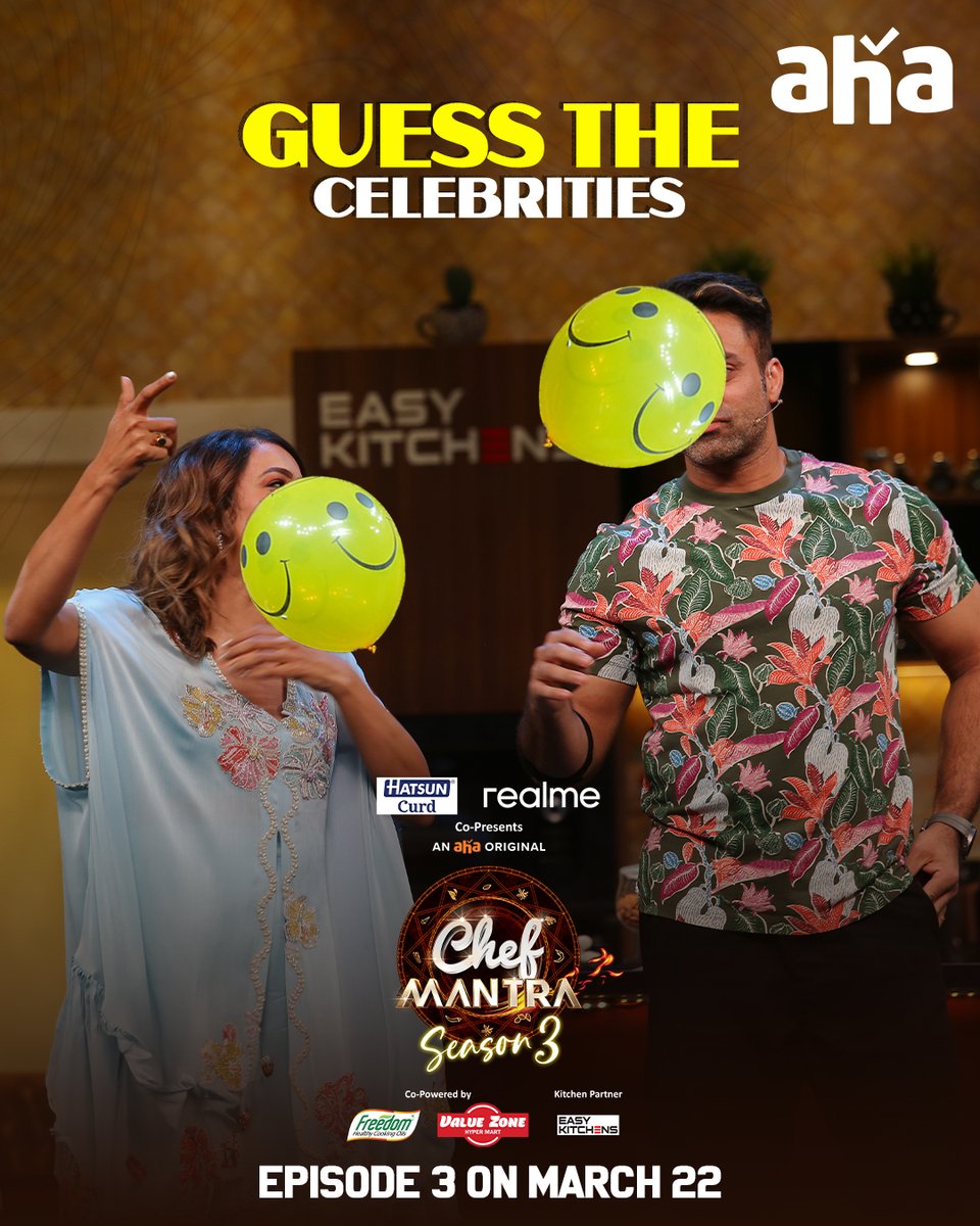 ahavideoIN's tweet image. చెప్పుకోండి చూద్దాం?💁‍♀️ 

#ChefMantraSeason3 Episode 3 on 22nd March

#ChefMantraOnAha Every Friday @ 8pm.

@IamNiharikaK @FreedomOil_In @realmeIndia #Easykitchen #Hatsun #ValueZone #NiharikaKonidela #niharika