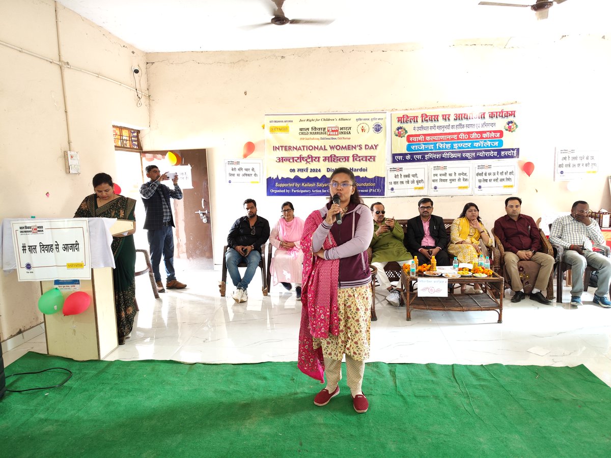 RajkaurPace's tweet photo. Women's Day Celebration by PACE in Hardoi District of Uttar Pradesh. 200 women, youths and adolescent girls &amp; PACE team participated in the prog. Guest from Police Dept, WCD, CWC, AHTU, village Pradhan's, ASHA, AWW etc. participated. #InspireInclusion https://t.co/FFk5FccNnq