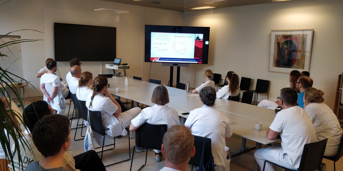 glasiustischer's tweet photo. God start på ugen - landsdækkende morgen undervisning med @cardio_dk og foredrag med @drjohnm 
@AmagerHvidovre 
@DrEdinaH https://t.co/m0Dj7oZ8wV